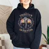 The Thirteen Throne Of Glass Sweatshirt, From Now Until The Darkness Claims Us Sweatshirt, Bookish Gift, Fastastic Reader, Fourth Wing Shirt, Unisex Sweater Pullover Tee