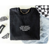 They Burned Women Feminist Embroidered Sweatshirt Feminist Clothing Feminist Gift Girl Power Crewneck Women Empowerment Sweatshirt Gift