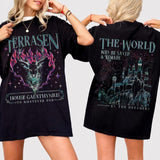 Throne Of Glass Shirt | SJM Inspire 2 Sides tee | Terrasen TOG Shirt, throne of glass book merch, the sacrifice merch, acotar