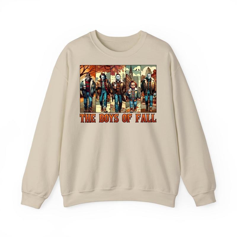 Thug Life Horror Movie Characters Shirt, In October We Wear Pink Horror Shirt, Of Fall Shirt, Funny Halloween Shirt, Halloween Horror Shirt