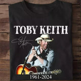 Toby 1961 2024 Signature Memory T-Shirt, Keith Fan Gift Classic Cotton