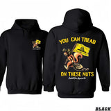 Trea.d On These Nuts T-Shirt/Hoodie Gadsden Flag T-Shirt/Hoodie, Vintage for Men and Women, Unisex Vintage Crewneck Tee - Casual