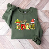 Trendy Christmas Pickle Canned Lovers Sweatshirt, Chritsmas Light Canned Pickles Lovers Sweater for men and women