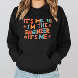 Trendy Engineer Sweatshirt, It's Me, Hi I'm The Engineer It's Me Hoodie, New Engineer Gift Sweater, Retro Engineer Birthday Gift Sweater.