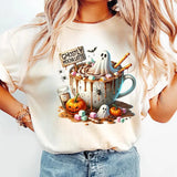 Trendy Ghosts tshirt, Boo Jee Ghost Halloween Shirts, Latte Chucks Fannies Ghost Shirt, Teenage Girl Halloween Ghosts, Boujee Fashion