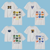 Trendy NCAA College Bow Graphic T-Shirt 2025, Game Day Spirit Shirt for Women, All Teams Fan Tee, Cute Football Shirt, Unisex Gameday Apparel for Fans