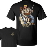 Trum Hunter With Bussch Light Beer Shirt, Trum and Your Hunt Dog, Hunting Season Shirt, Trum Shirt, For Men, For Women