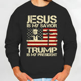 Trummp 2024 Shirt, Jesus Is My Savior, Trummp Is My President, American President Tee, Trumpp Won, Power Outfits, Trending, Unisex Round Neck Casual
