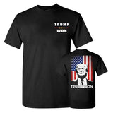 Trummp Won 2024 Unisex 2 Sides Shirt, Wins Inauguration 47, US President 2025 Election, 47th US President Inauguration, Gift For Trummp Supporters