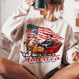 Trump Believe in the Magic of American Sweatshirt, Humorous Trump Christmas T-Shirt, Trump Santa Claus Sweater, Trump Xmas Tee.