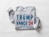 Trump Vance 24 Sweatshirt, Trum 2024 Shirt, President Trummp, Republican Shirt, Republican Gifts Support Trump Shirt, Make America Great Again Shirt