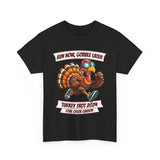 Turkey Trot 2024 Tee, Run Now Gobble Later, Thanksgiving Race Outfit, Funny Turkey Day Top, Thanksgiving Sweatshirt, Coal Creek Collar Cotton