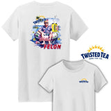 Twisted Tea Chillin Two Sides Cotton Unisex T-Shirt, Chillin Like a Felon T-Shirt, Beach Vibes Twisted Tea Party T-Shirt