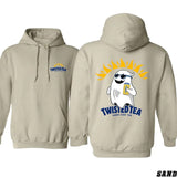 Twisted Tea Hoodie - Cool Ghost Design with Sunglasses and Twisted Tea Can, Perfect for Fans of Hard Iced Tea and Laid-back Style, Unisex Hoodie for Chilled Vibes Menswear Sweaters