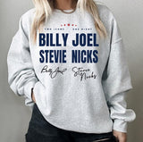Two Icons One Night Billy Joel Stevie Nick Tour Shirt Sweatshirt Hoodie, Stevie Nicks Tee, Billy Joel Stevie Nick Fan Lovers Shirt