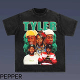 Tyler The Creator Camiseta Camisa Blusa Unissex,  Tyler The Creator Tshirt , Tyler the creator printed t-shirt, Cotton Casual Crew Neck Black Menswear Tshirt Crewneck, T-Shirt For Unisex , Gift For Men Top Underwear