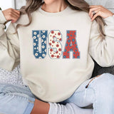 USA Sweatshirt, Retro America Sweatshirt, 4th Of July Sweatshirt, 4th Of July Sublimation Design, America Sweatshirt, Patriotic Sweatshirt