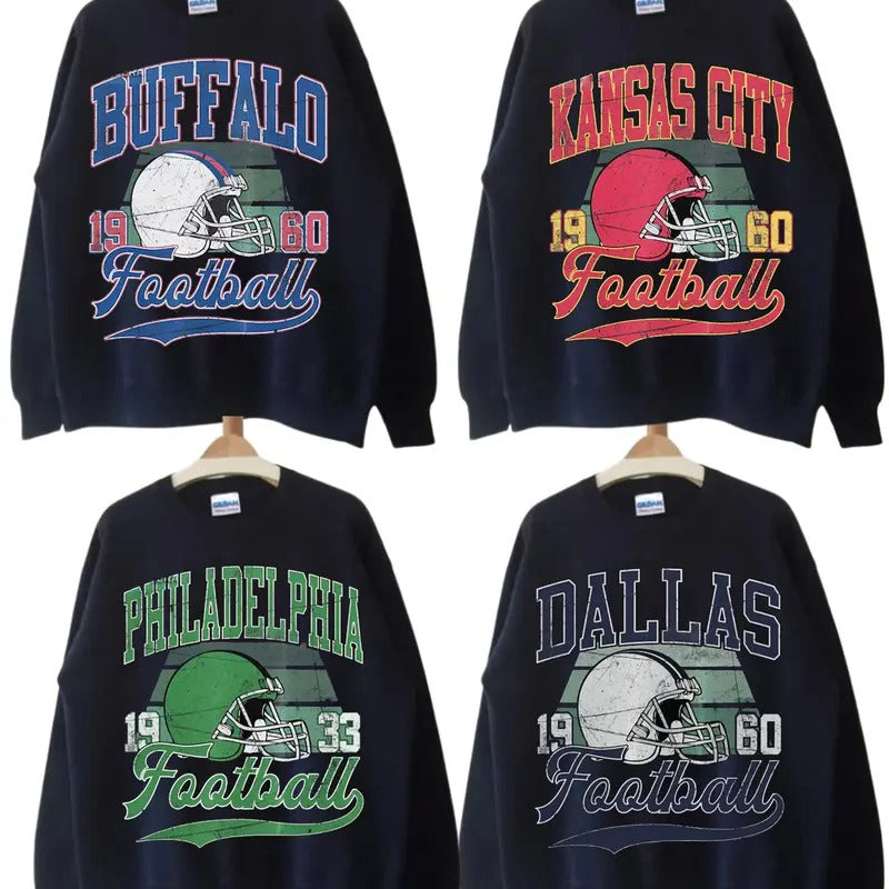Unisex All Teams Football Sweatshirt, Vintage Football Sweatshirt All Teams, Sport Classic Sweatshirt. Crewneck Menswear