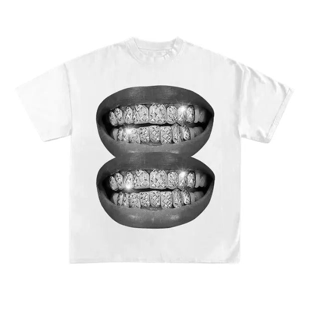 Unisex Lip Graphic Print T-Shirt, Sweatshirt, Hoodie Size S- 3XL,Gift For Women Top Womenswear Underwear Humen, Underwear Tshirt Lady Streetwear Human Shortsleeve Shoe Comfort T-Shirt Casual Crewneck