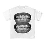 Unisex Lip Graphic Print T-Shirt, Sweatshirt, Hoodie Size S- 3XL,Gift For Women Top Womenswear Underwear Humen, Underwear Tshirt Lady Streetwear Human Shortsleeve Shoe Comfort T-Shirt Casual Crewneck