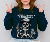 [Up To 5XL] Beer Shirt, Skeleton Beer Sweatshirt, Funny Beer Shirt, Beer Light Shirt, Gift For Her, Gift For Him, Trendy Graphic Shirt, Halloween Gifts