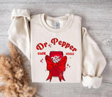 [Up To 5XL] Vintage DrPepper Red Bow Coquette Sweatshirt, Shirt, Cute Soda Drink Shirt, Pepper T-Shirt, Dr Pepper Lover Gift, Soda Lover Shirt
