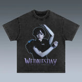 VINTAGE TEE | WEDNESDAY Trending Movie T shirt Vintage 90s T-shirt gift for Movie fans gift for him gift for her unisex T-shirt Urbanwear Shirt Casual Fabric