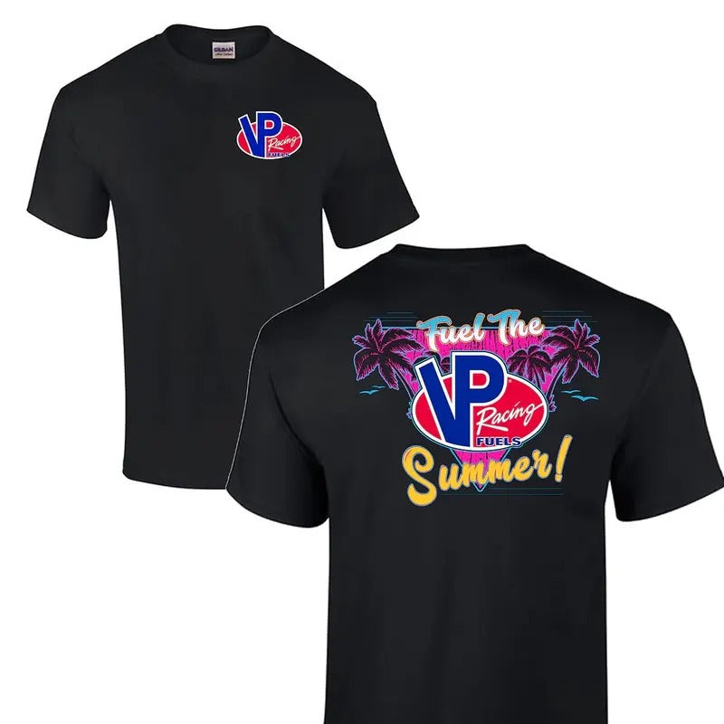 VP Racing Fuel The Summer T-Shirt - Vintage Hot Rod Muscle Car Graphic Tee  for Car Enthusiasts Men's Cotton Tee - Old School Tee Gift - Tshirt, Top Menswear Streetwear Tropical Crewneck Shortsleeve Casual t-shirt graphic tee