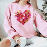 Valentine Day Heart Shirt, Brushstroke Heart,Valentines Day Shirt,Valentines Day tee,Valentine Shirt,Coquette Valentine,Heart XOXO Sweatshirt