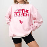 Valentines Day Pregnancy Announcement Sweatshirt, Little Valentine In The Making, Valentine Baby Reveal Gift, Valentines Gift, Gift For Her