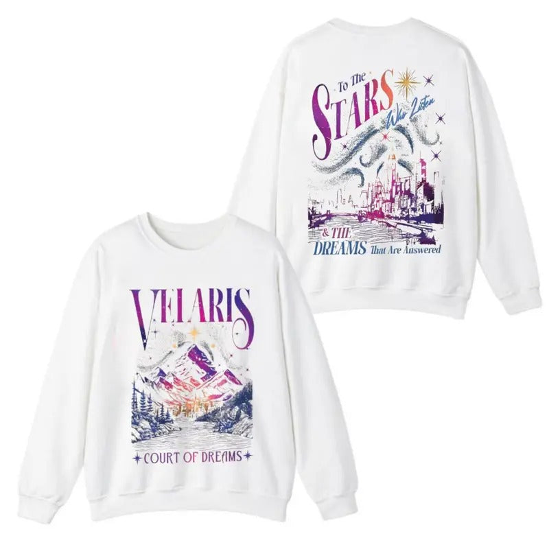 Velaris ACOTAR SweatShirt Velaris City Of Starligh_540 , Multiple Colorways - Full Size Range
