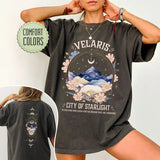 Velaris Acotar Shirt, Velaris City Of Starlight, Sjm Merch 2 Sided, The Night Court Shirt, A Court Of Thorns House of Wind