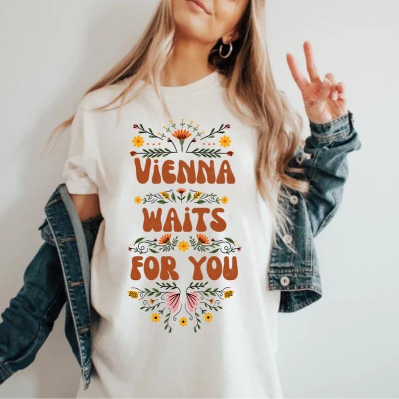 Vienna Waits for You Shirt Sweatshirt Hoodie, Billy Jo3l Vintage Shirt, Song Lyrics Summer Tee, Billy Jo3l Fan Gift