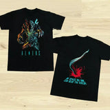 Vintage 1988 Aliens Movie Shirt Double Sided No One Can Hear You Scream, Halloween Shirt, Classic Horror Gift
