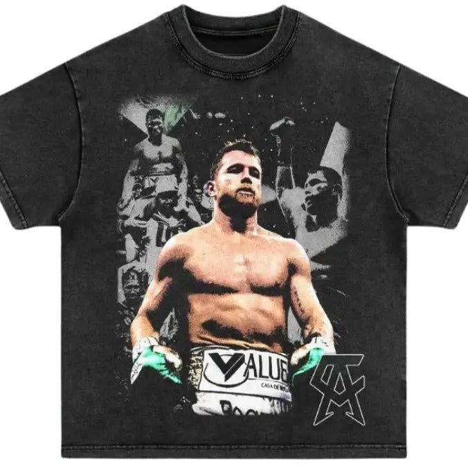 Vintage 90s | CANELO ALVAREZ Gift Fan, Unisex For Men And Women Menswear Top Streetwear