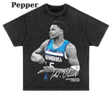 Vintage 90s Anthony Edwards 2025 Playoff V1 Shirt, Funny Basketball Graphic Tee, Retro Playoff Gift Present Menswear Top Streetwear