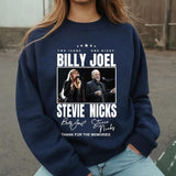 Vintage 90s Stevie Nicks Music Concert Shirt Sweatshirt Hoodie, Two Icons One Night Billy Joel Stevie Nick Tour Shirt, Billy Joel Stevie Nick Fan Lovers Shirt