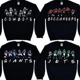 Vintage All Football Teams Player Sweatshirt, Shirt For Football Fans, For Women, For Men, Gift Fan Sport
