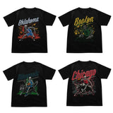 Vintage All Team Basketball T-Shirt, Graphic Tees, Skeleton Shirt, Gift For Fan Basketball