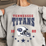 Vintage All Team Crewneck sweater-  Unisex Pullover Cotton Sweatshirt