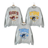 Vintage All Team Football Sweatshirt, Football Crewneck Sweatshirt, Game Day Sweatshirt, Sunday Football Sweatshirt