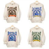 Vintage All Team Sand Football Sweatshirt - Classic Sportswear for Every Fan