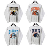 Vintage All Teams Football Ash Grey Sweatshirt, Hometown Football Sweatshirt, Football Thowback Vintage All Teams Sweatshirt,Crewneck Classic