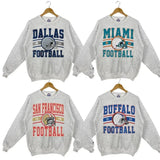Vintage All Teams Football Unisex Crewneck Sport Classic Sweatshirt 2024, Vintage 90s Graphic Tees, USA Made Tee, Men's Clothing Unisex Hoodie