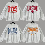 Vintage All Teams NCAA University Sweatshirt, All Teams NCAA Sweatshirt, Mascot University, Gift For Fans.