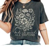 Vintage Christian God is good all the time T-shirt, Boho Christian T-Shirt For Women, Easter Bible Verse, Christian Religious funny graphic tees