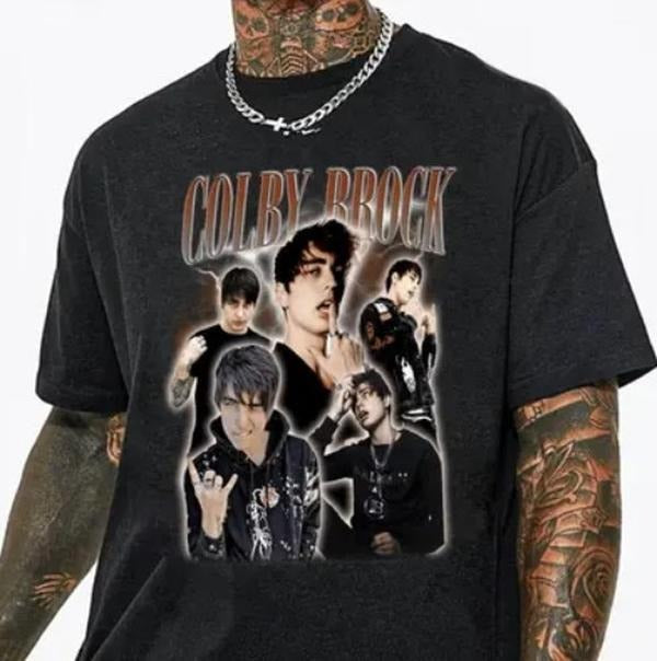 Vintage Colby Brock Shirt, Gift For Woman And Man Unisex T-Shirt