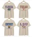 Vintage College Gameday Couture NCAA T-shirt, Vintage T-shirt All Teams NCAA, Classic Sport T-shirt, Gifts For Sport. Cotton