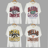 Vintage College NCAA Unisex Classic T-shirt, Vintage T-shirt All Teams NCAA, Classic Sport T-shirt, Gifts For Sport. Cotton