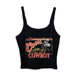 Vintage Crop Tank, Country Cowgirl Shirt, Western Crop Top, Rodeo T shirt, Country Music Top, Cowgirl Top